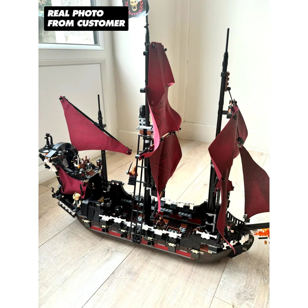 Building Blocks Pirates of the Caribbean Queen Anne’s Revenge Ship 4195 Style Queen Anne’s Revenge / No Box Building