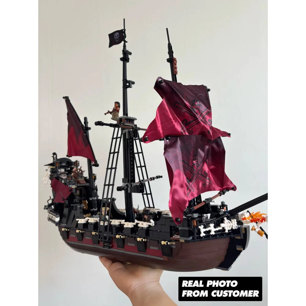 Building Blocks Pirates of the Caribbean Queen Anne’s Revenge Ship 4195 Style Queen Anne’s Revenge / No Box Building