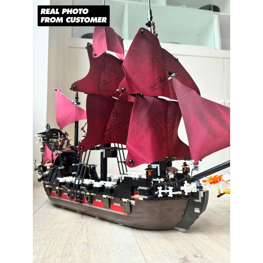 Building Blocks Pirates of the Caribbean Queen Anne’s Revenge Ship 4195 Style Queen Anne’s Revenge / No Box Building