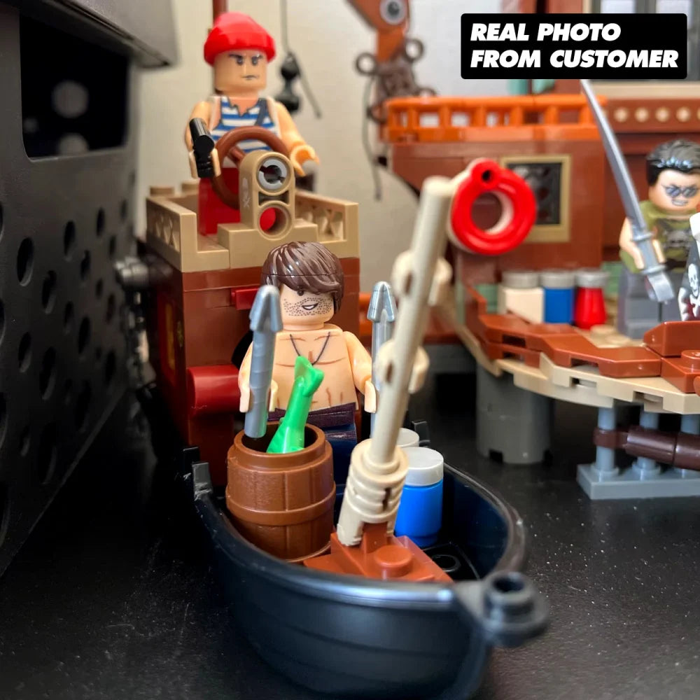 Creative Medieval Pirate Island Fortress Castle Building Blocks w/ Figurines Building Blocks