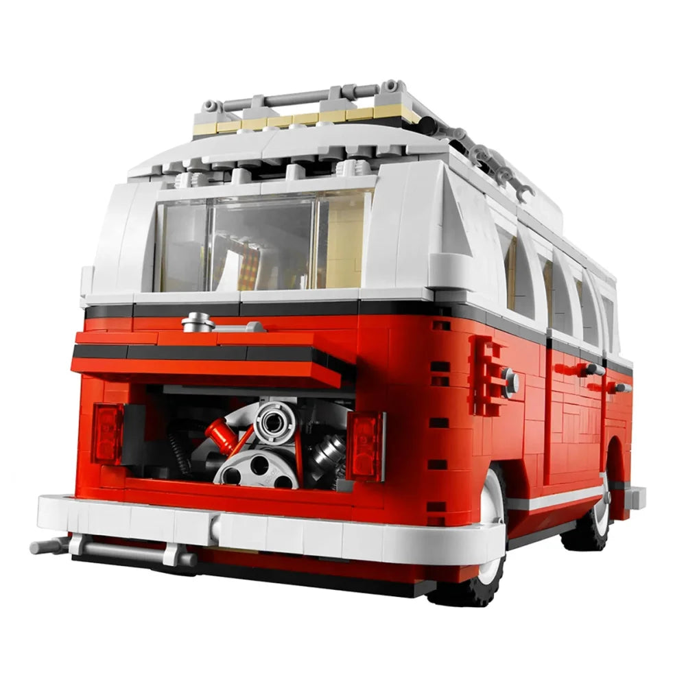 Creator Expert Volkswagen T1 Camper Van VW VDUB Red Building Kit Retired Set Volkswagen T1 Building Blocks