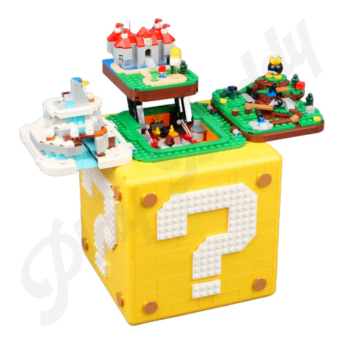 MOC 71395 Super Mario 64 Question Mark Block Building Blocks Super Mario 2064PCS Question Mark / 2064 Pieces Building