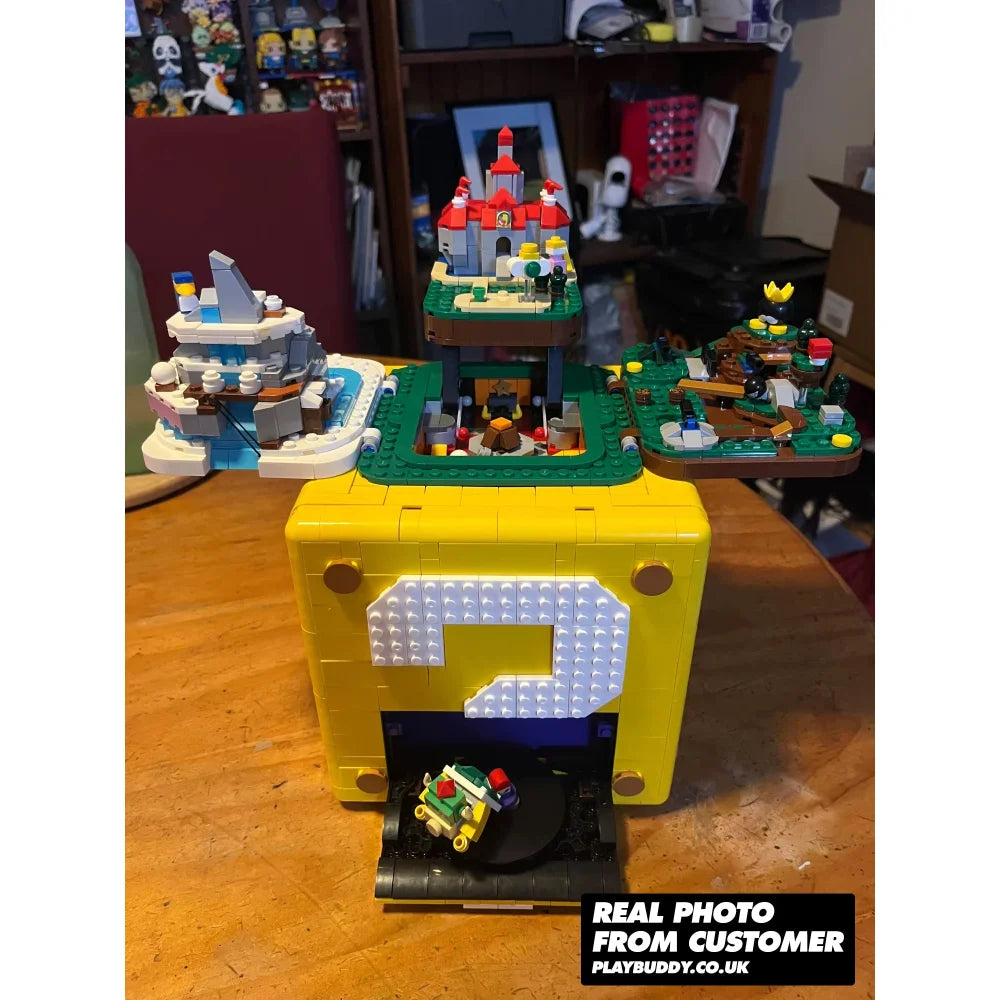 MOC 71395 Super Mario 64 Question Mark Block Building Blocks Super Mario 2064PCS Question Mark / 2064 Pieces Building