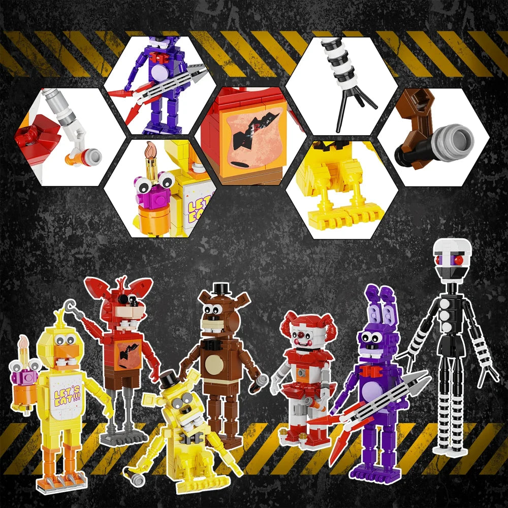 MOC FNAF Ultimate Custom Night Freddy Building Blocks Toys Collectable Gift Idea FNAF Full Set Building Blocks