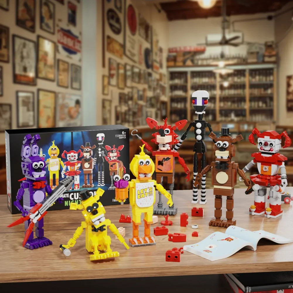 MOC FNAF Ultimate Custom Night Freddy Building Blocks Toys Collectable Gift Idea FNAF Full Set Building Blocks