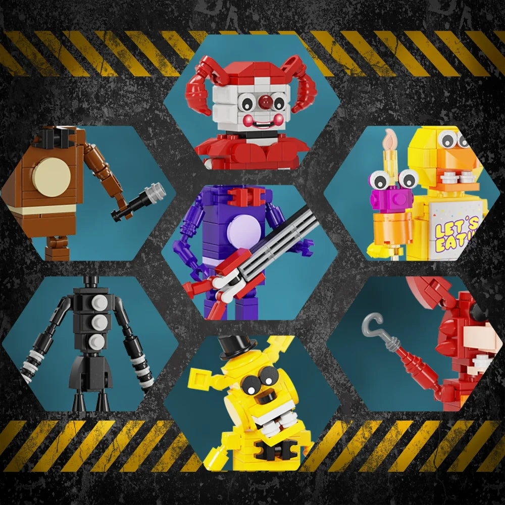 MOC FNAF Ultimate Custom Night Freddy Building Blocks Toys Collectable Gift Idea FNAF Full Set Building Blocks