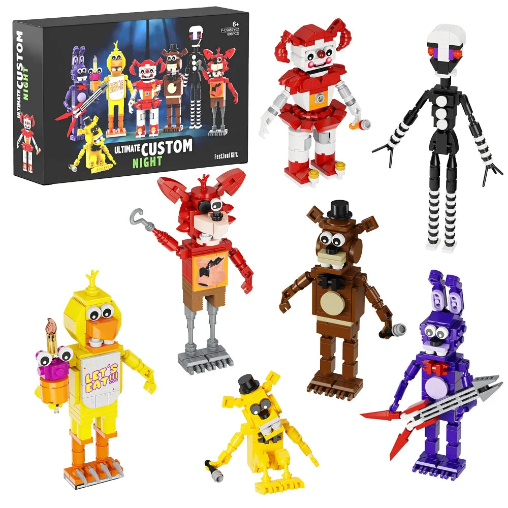 MOC FNAF Ultimate Custom Night Freddy Building Blocks Toys Collectable Gift Idea FNAF Full Set Building Blocks