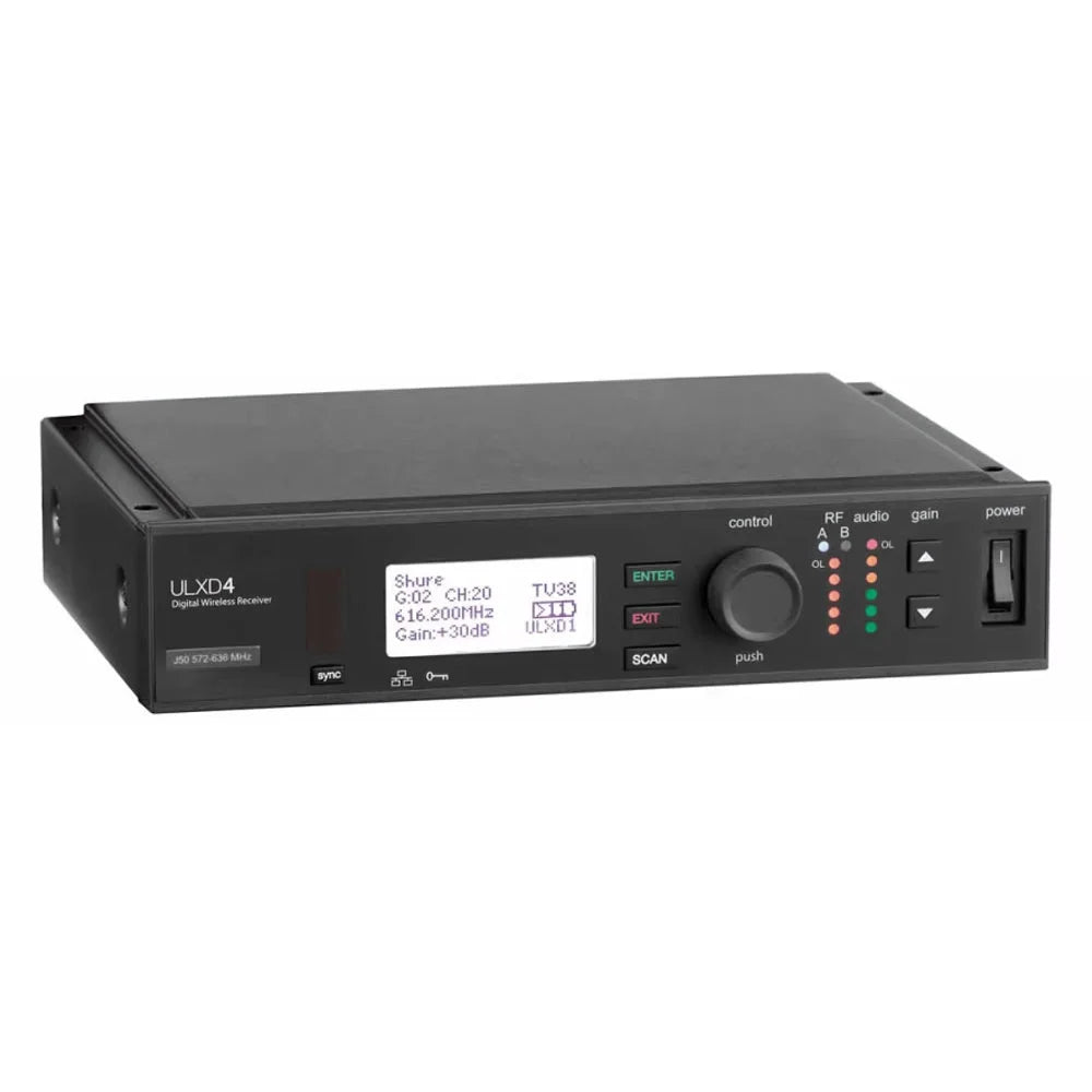 ULXD4 UHF Digital Receiver & Professional Beta58A Handheld Microphone ULXD4 + Beta58A Microphone