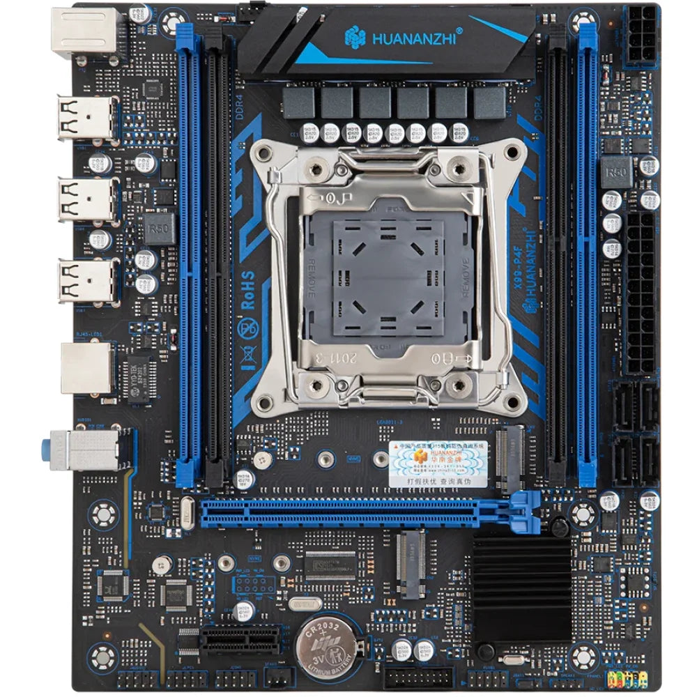 X99 P4F LGA2011-3 mATX Motherboard + Intel E5 2650 V4 CPU Support DDR4 NON-ECC Motherboard + CPU + RAM Motherboard
