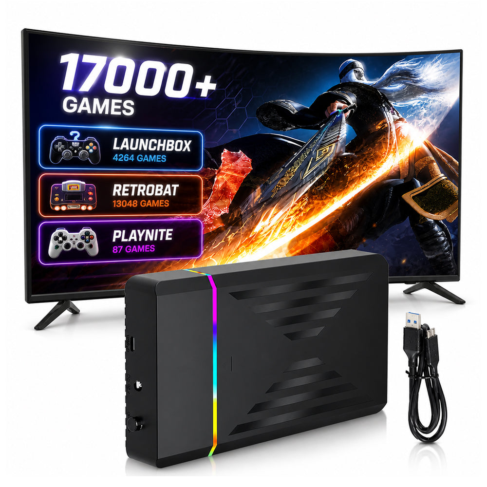 3TB Gaming HDD Retrobat/Playnite/Launchbox 17,000+ Retro & AAA Games for PC - 3TB Gaming HDD - Game Consoles