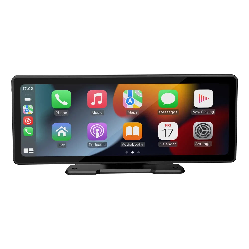 10.26 Inch Wireless Portable Apple CarPlay Android Auto Radio Touchscreen + Cam - Car Entertainment