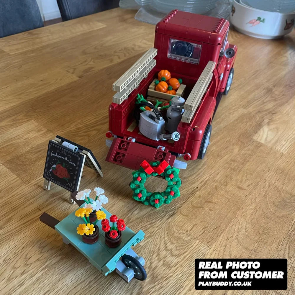1950s Pickup Truck (10290) 1677PCS Building Blocks Assembly Bricks - 1950s Pickup Truck - Building Blocks