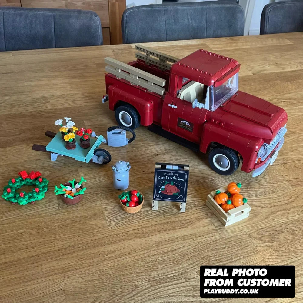 1950s Pickup Truck (10290) 1677PCS Building Blocks Assembly Bricks - 1950s Pickup Truck - Building Blocks