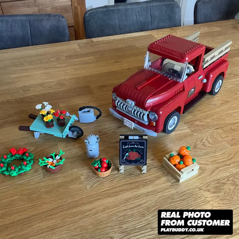 1950s Pickup Truck (10290) 1677PCS Building Blocks Assembly Bricks - 1950s Pickup Truck - Building Blocks