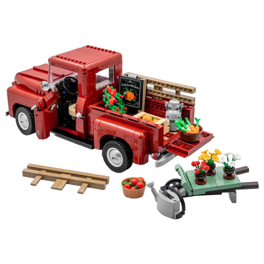 1950s Pickup Truck (10290) 1677PCS Building Blocks Assembly Bricks - 1950s Pickup Truck - Building Blocks