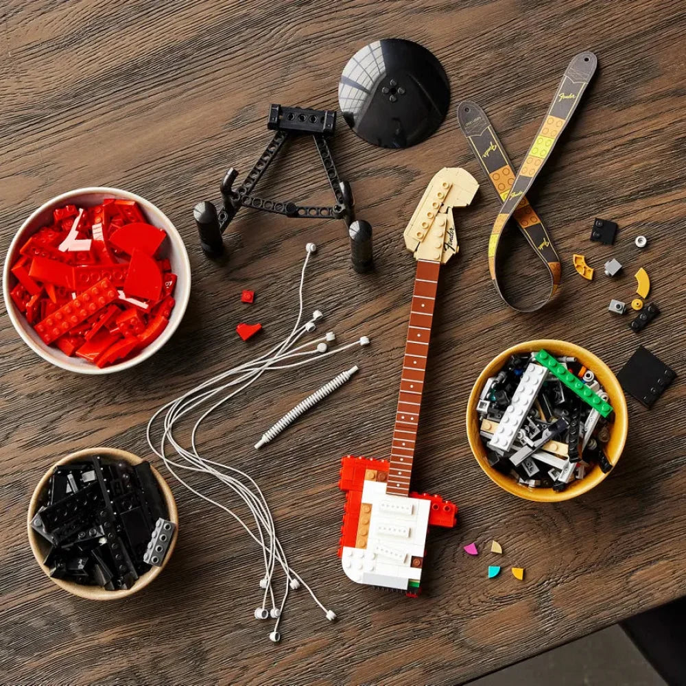 1970s Fender Stratocaster (21329) 1074PCS Building Blocks Fender Stratocaster Building Blocks