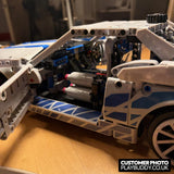 2 Fast 2 Furious Nissan Skyline GT-R R34 (42210) 1410PCS Building Blocks Nissan Skyline GT-R R34 Building Blocks