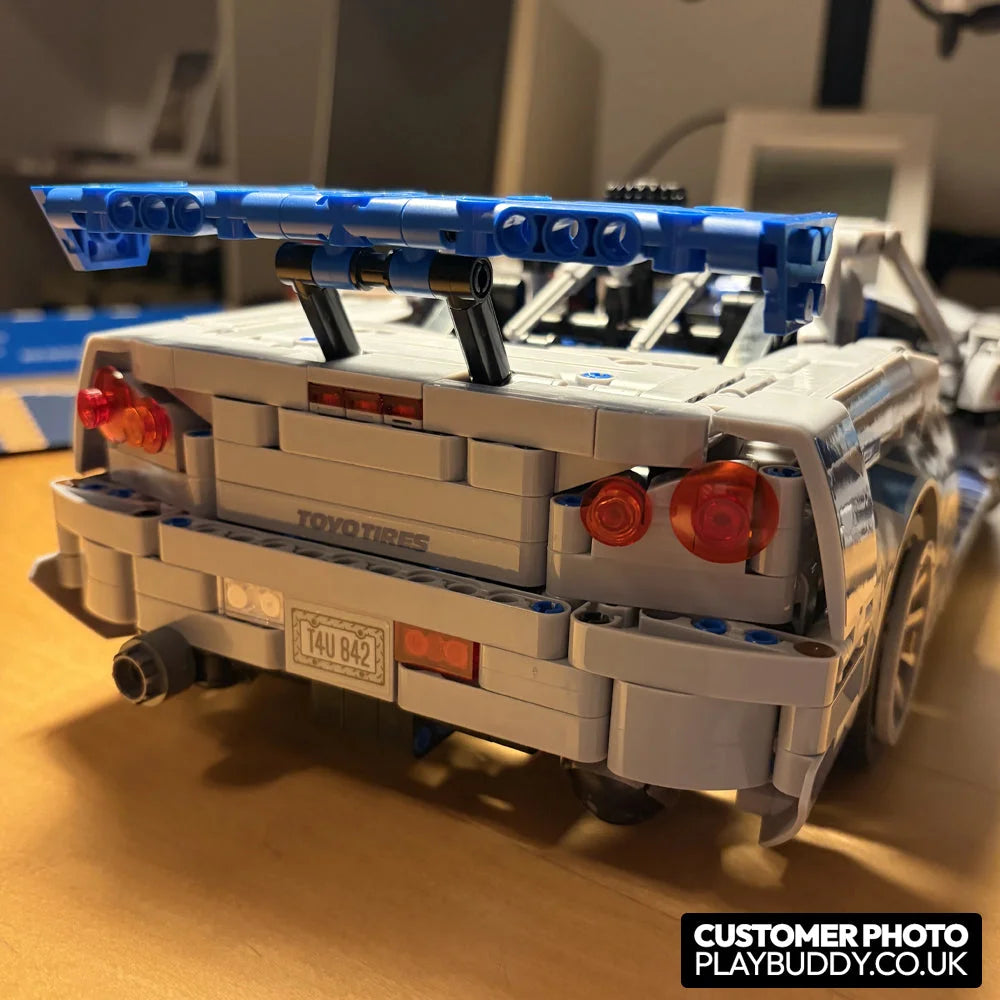 2 Fast 2 Furious Nissan Skyline GT-R R34 (42210) 1410PCS Building Blocks Nissan Skyline GT-R R34 Building Blocks