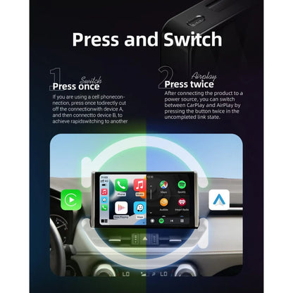 2025 Ottoadapter MX 3 In 1 Wireless CarPlay Adapter Android Auto/AirPlay Adapter Ottoadapter MX Apple CarPlay & Android