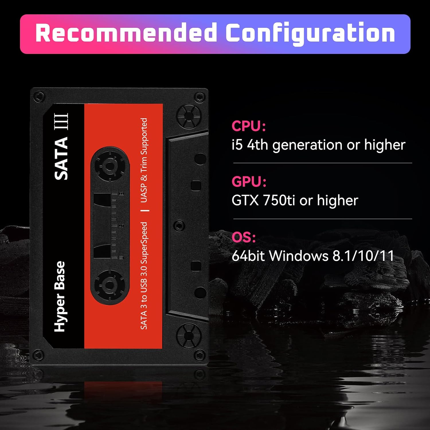 500GB Portable Gaming HDD 48,000+ Retro & AAA Games for PC - 500GB Gaming HDD - Game Consoles