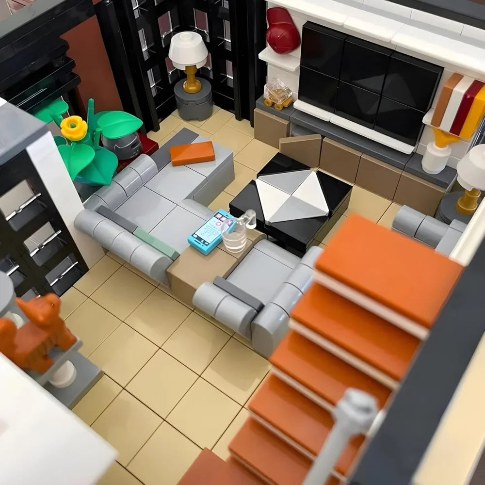 3623PCS Creative Modern Villa Modular City Architecture Building Block Bricks Modern Villa Building Blocks