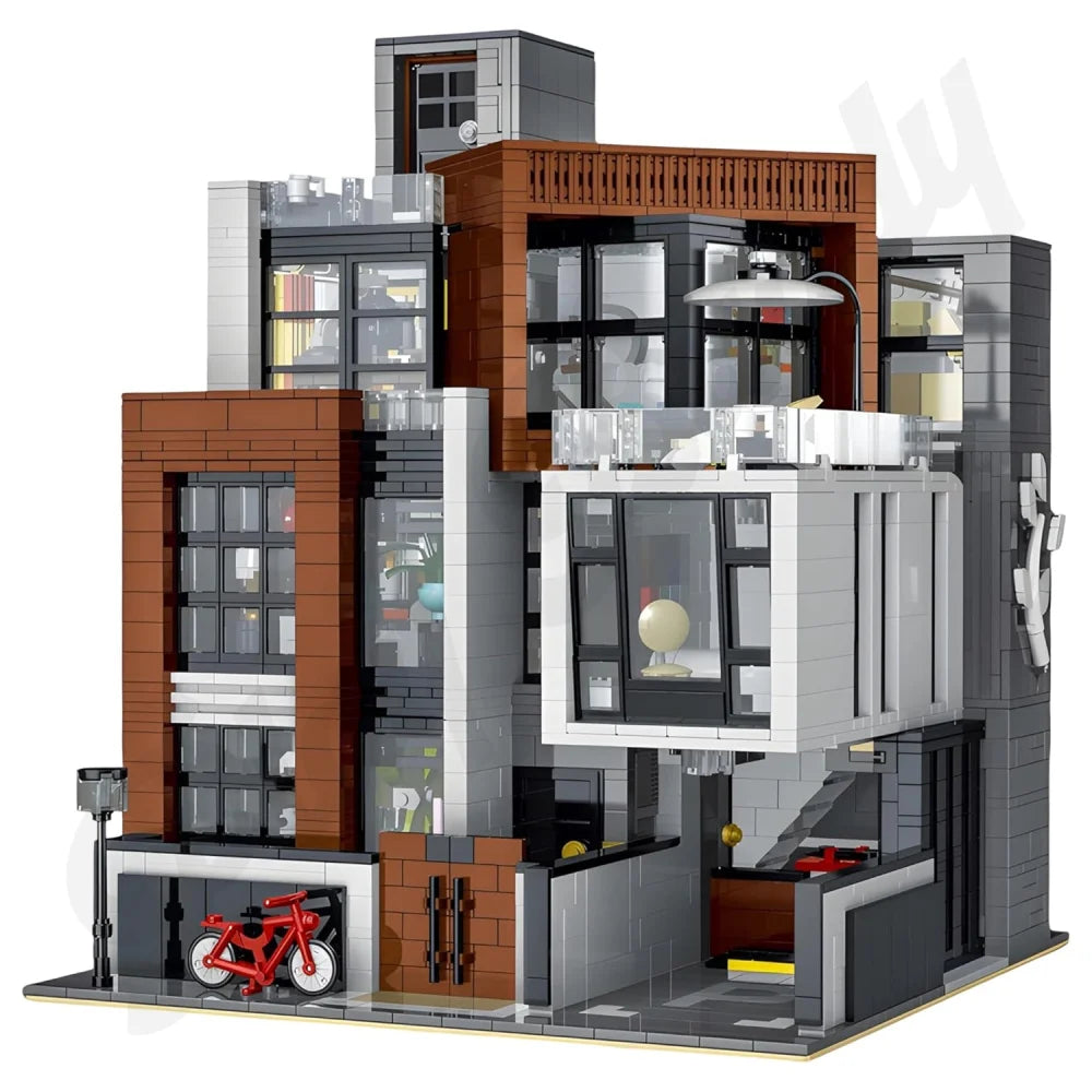 3623PCS Creative Modern Villa Modular City Architecture Building Block Bricks Modern Villa Building Blocks