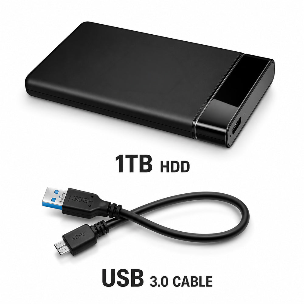 1TB Gaming HDD Retrobat/Playnite/Launchbox 16,000+ Retro & 3D Games for PC - 1TB Gaming HDD - Game Consoles
