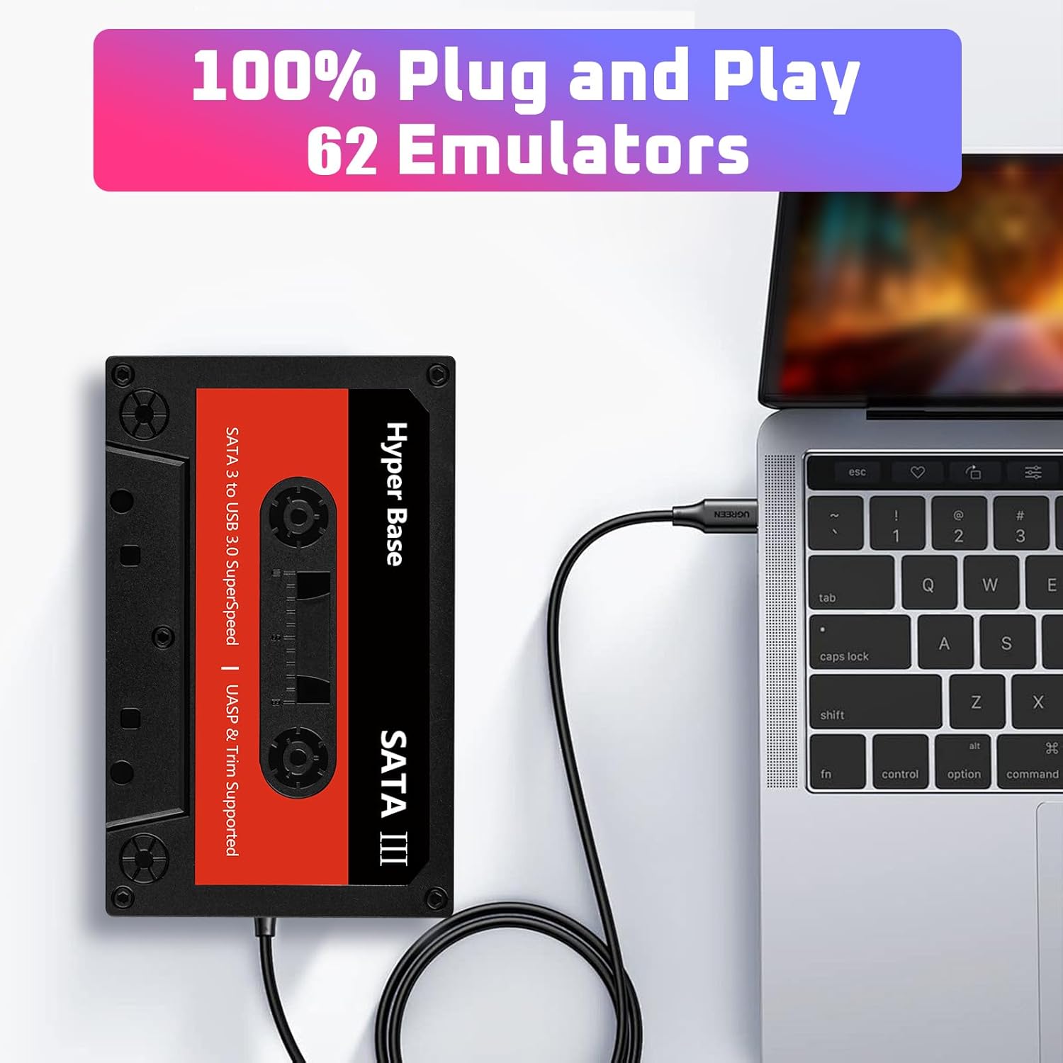 500GB Portable Gaming HDD 48,000+ Retro & AAA Games for PC - 500GB Gaming HDD - Game Consoles