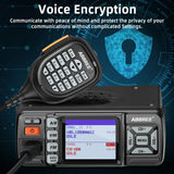 AR-318 25W Mini Ham Transceiver Car Mobile Radio Amateur Walkie Talkie Dual Band Black Walkie Talkie