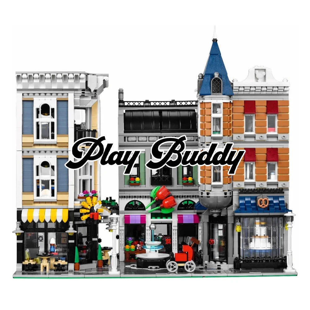 Assembly Square (10255) 4002PCS Modular Building Blocks w/ 9 Figures - Assembly Square - Building Blocks