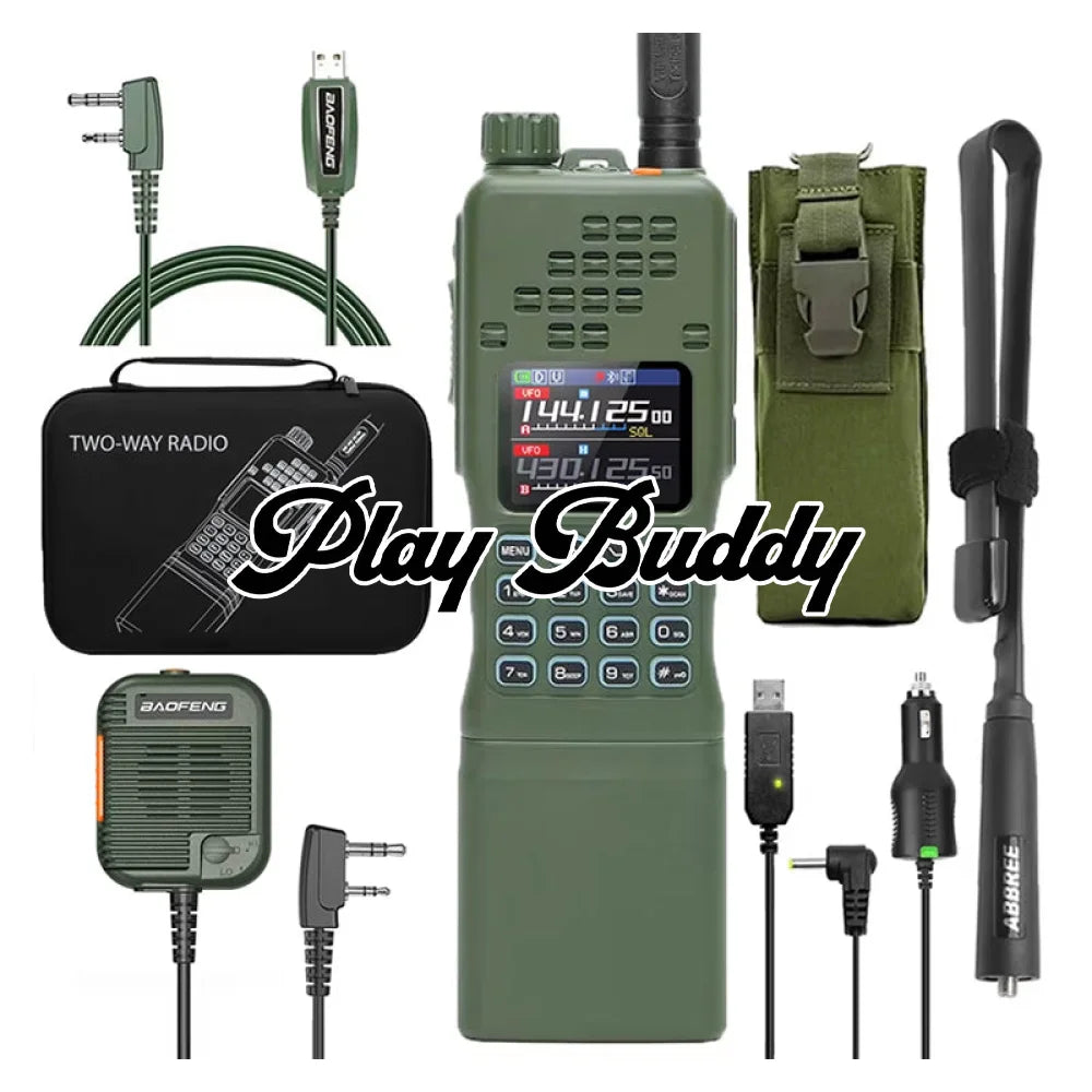 Baofeng AR-152 15W Walkie Talkie Two Way Radio 12000mAh GPS Tactical Long Range Full Set Walkie Talkie
