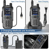 Baofeng UV-21 Pro V2 Walkie Talkie Tri Band Type-C Long Range Two Way GPS Radio Walkie Talkie