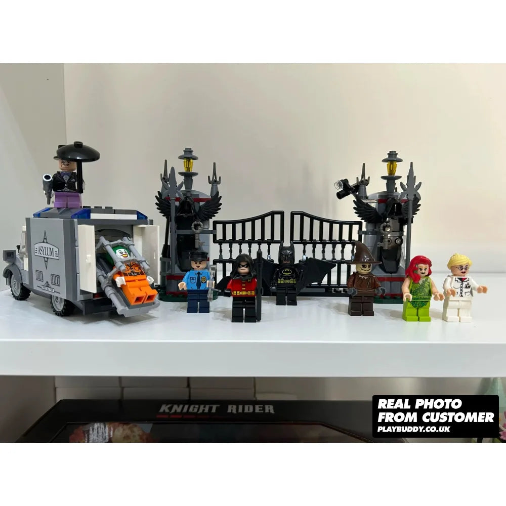 Batman Arkham Asylum Breakout (10937) 1619PCS Building Blocks w/ 8 Figures - Arkham Asylum Breakout - Building Blocks