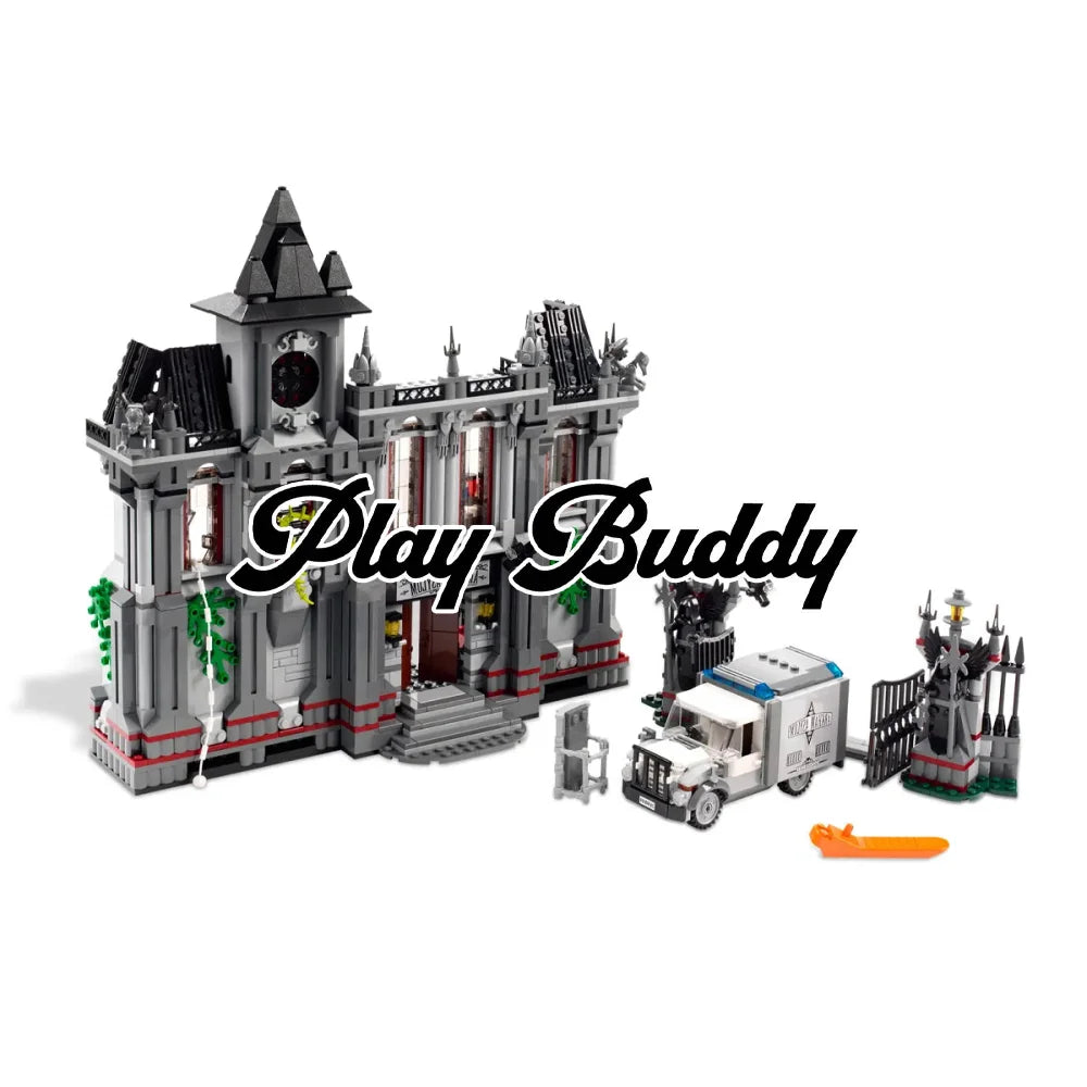 Batman Arkham Asylum Breakout (10937) 1619PCS Building Blocks w/ 8 Figures - Arkham Asylum Breakout - Building Blocks