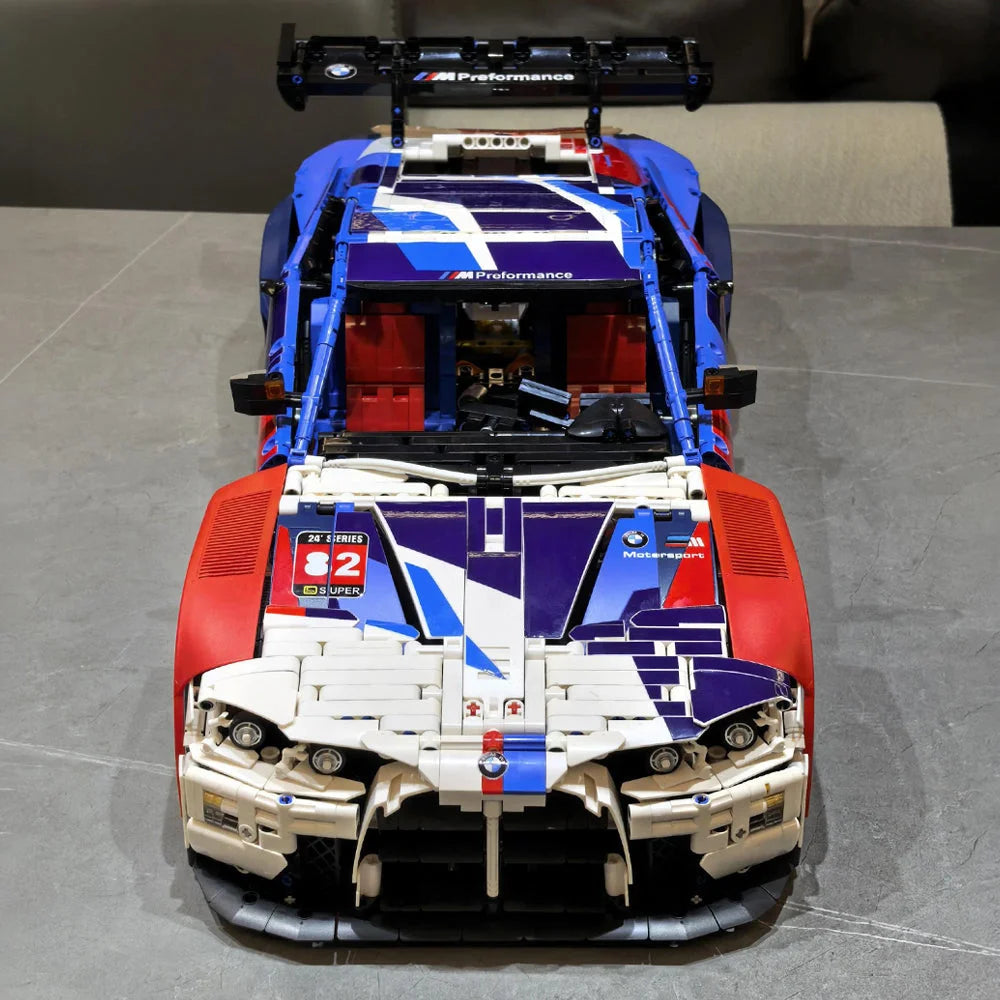 BMW M4 GT3 1:8 Sports Car 4556PCS Building Blocks MOC Bricks BMW M4 GT3 Building Blocks