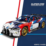 BMW M4 GT3 1:8 Sports Car 4556PCS Building Blocks MOC Bricks BMW M4 GT3 Building Blocks
