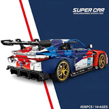 BMW M4 GT3 1:8 Sports Car 4556PCS Building Blocks MOC Bricks BMW M4 GT3 Building Blocks