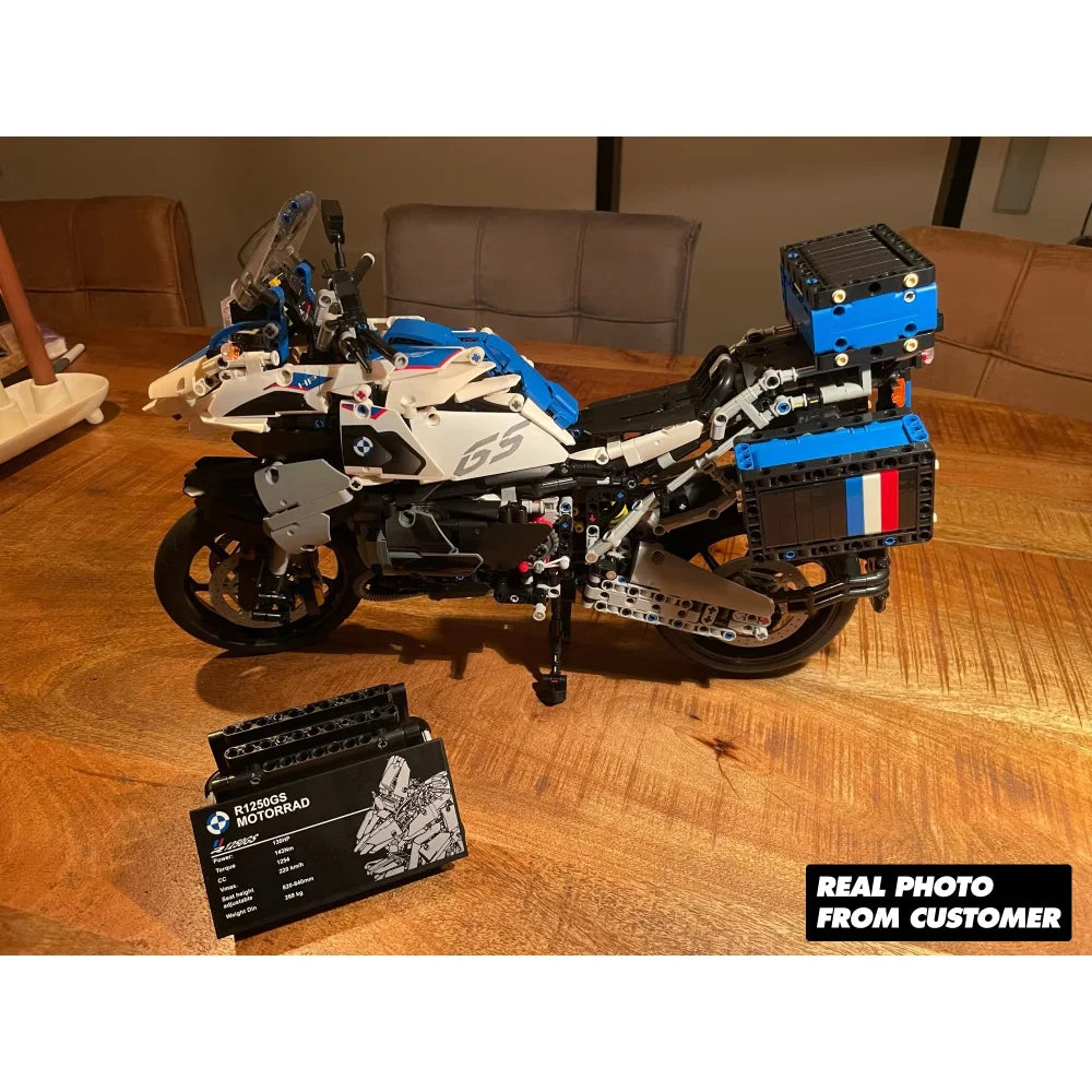 BMW R1250GS Motorcycle Building Blocks Set 2400PCS Motorbike Assembly Bricks BMW R1250GS Building Blocks