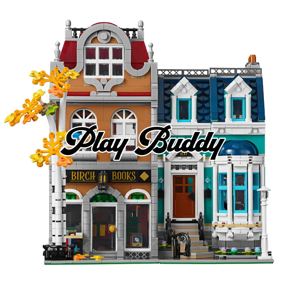 Bookshop (10270) 2504PCS Modular Building Blocks w/ 5 Figures - Bookshop - Building Blocks