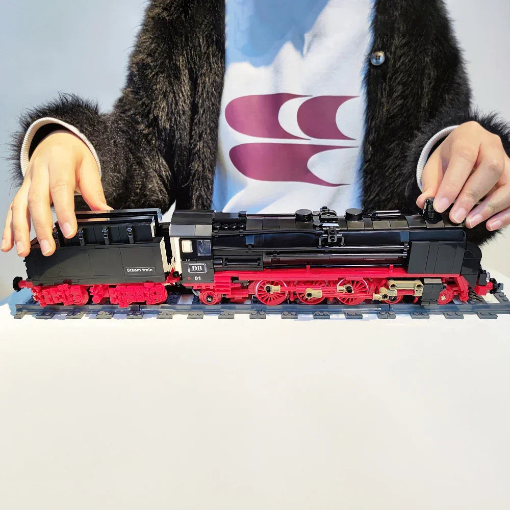 BR01 Locomotive Steam Train Railway Express Building Blocks Set 1173PCS BR01 Locomotive Building Blocks