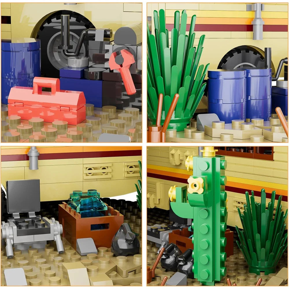 Breaking Bad RV 904PCS Adventure Camper Building Blocks MOC Bricks Breaking Bad RV Building Blocks