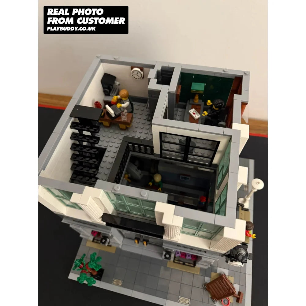 Brick Bank (10251) 2380PCS Modular Building Blocks w/ 5 Figures - Brick Bank - Building Blocks