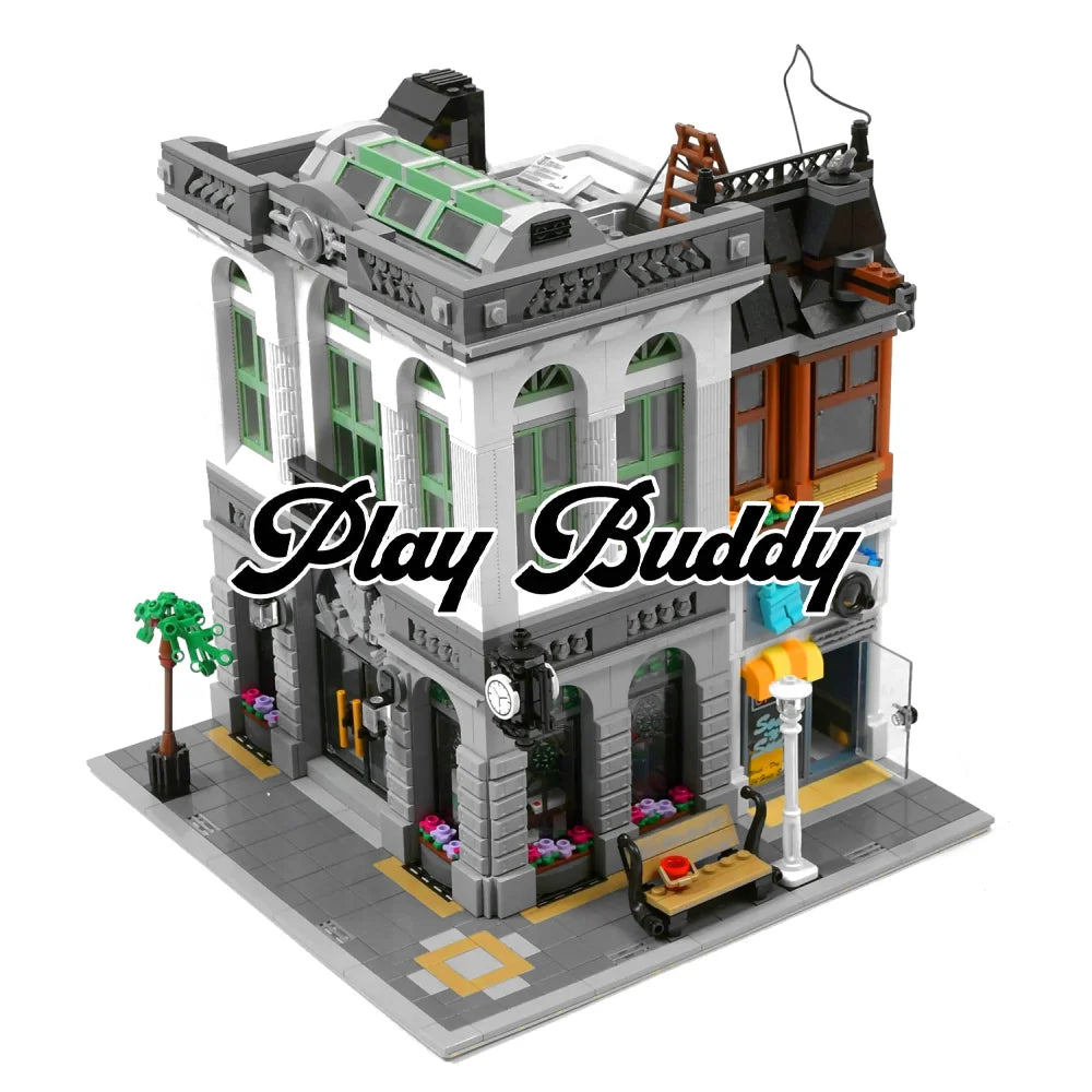 Brick Bank (10251) 2380PCS Modular Building Blocks w/ 5 Figures - Brick Bank - Building Blocks