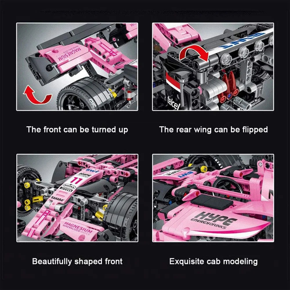 BWT Alpine F1 Racing Team Car Building Blocks 1116PCS MOC Formula 1 Bricks BWT Alpine F1 / 1116 Pieces Building Blocks