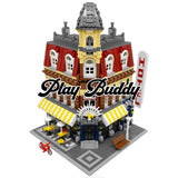 Café Corner (10182) 2058PCS Modular Building Blocks w/ 3 Figures - Cafe Corner - Building Blocks