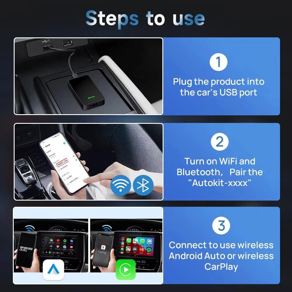 Carlinkit 5.0 2Air Wireless Apple CarPlay / Android Auto Module Adapter Carlinkit 5.0 2Air Apple CarPlay & Android Auto