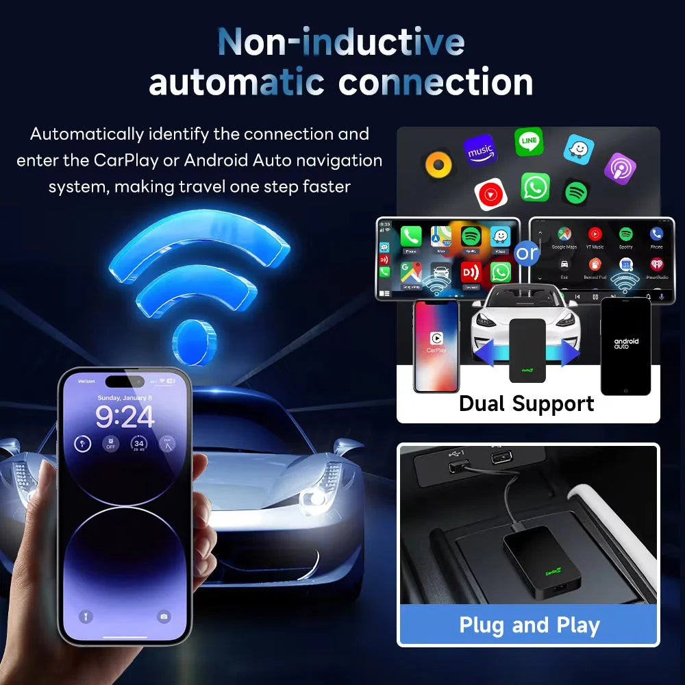 Carlinkit 5.0 2Air Wireless Apple CarPlay / Android Auto Module Adapter Carlinkit 5.0 2Air Apple CarPlay & Android Auto