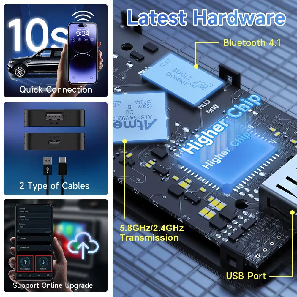 Carlinkit 5.0 2Air Wireless Apple CarPlay / Android Auto Module Adapter Carlinkit 5.0 2Air Apple CarPlay & Android Auto