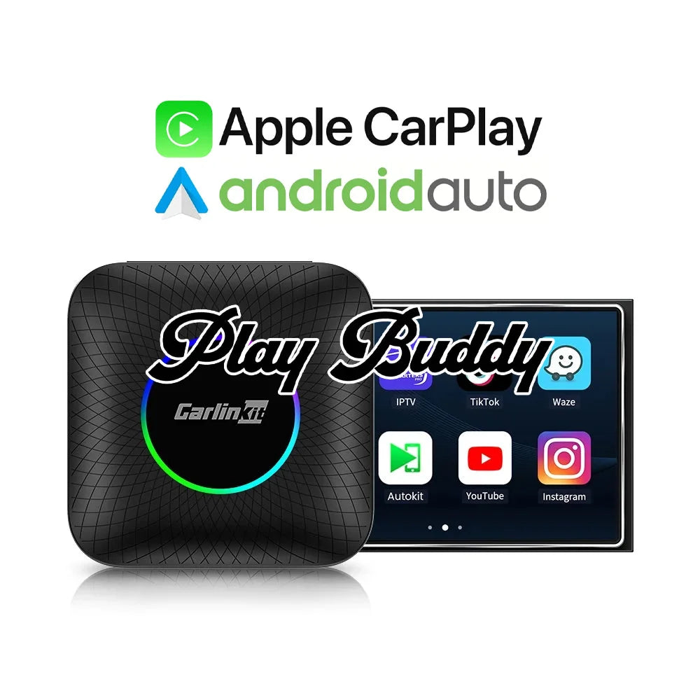 CarlinKit Android 13 Wireless CarPlay AI Box Android Auto LED Multimedia Player Apple CarPlay & Android Auto