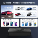 CarlinKit T2C Wireless CarPlay Android Auto Adapter Tesla Model 3/Y/X/S Upgrade CarPlay and Auto Apple CarPlay &